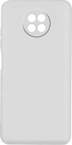 Geschikt voor Xiaomi Redmi Note 9T 5G Case Sterk Soepel en Flexibel Siliconegel wit