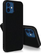Geschikt voor Apple iPhone12 Mini Hybrid Case Stofafwerking Antivlek Wasbaar zwart