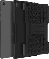 Convient pour Samsung Tab A7 10.4 2020 Coque antichoc avec clip ceinture en métal Noir
