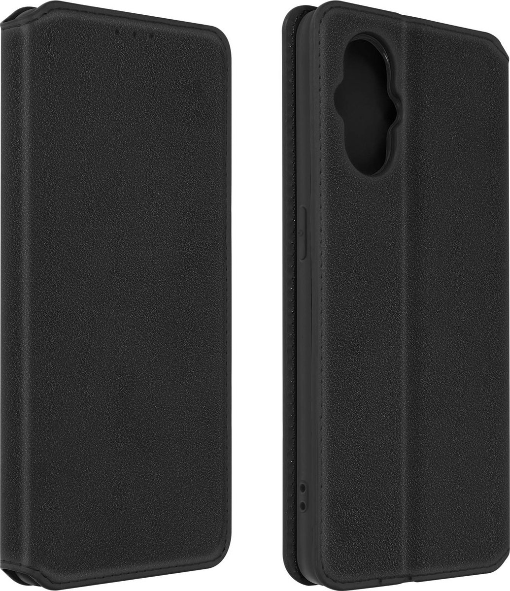 Hoes Geschikt voor Oppo Reno 8 Lite 5G klep portefeuille, video standaard Zwart