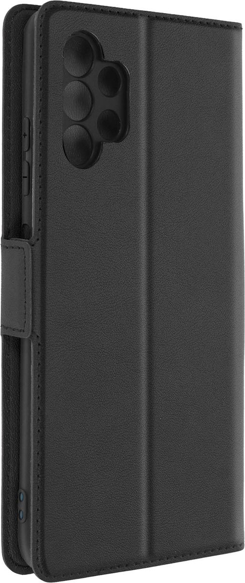 Geschikt voor Samsung Galaxy A32 5G Case Kaarthouder Videostandaard Double Tab zwart