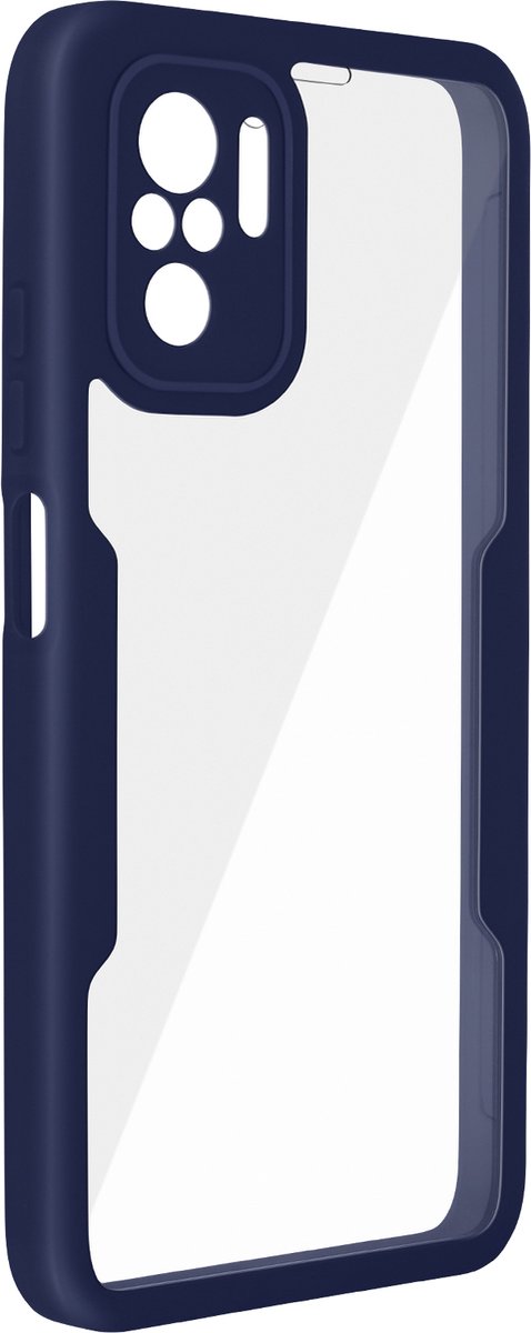 Integraal Hoesje Geschikt voor Xiaomi Redmi Note 10/10s - blauw
