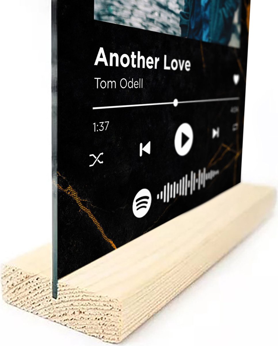 Songr Spotify Musique Plate - Another Love - Tom Odell - 20x30