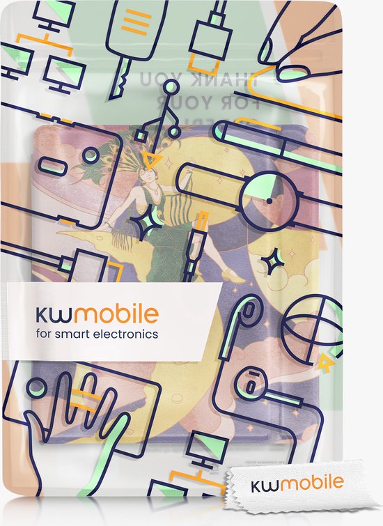 Etui kwmobile pour Kobo Libra 2 - Etui pour liseuse en multicolore - Design  Magic Library
