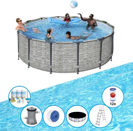 Pool Steel Pro MAX - Ensemble Piscine - 427x122 cm