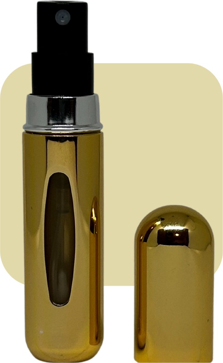 Cetins - Parfum Verstuiver Navulbaar - Mini Parfum Flesje - Reisflesje – Goud