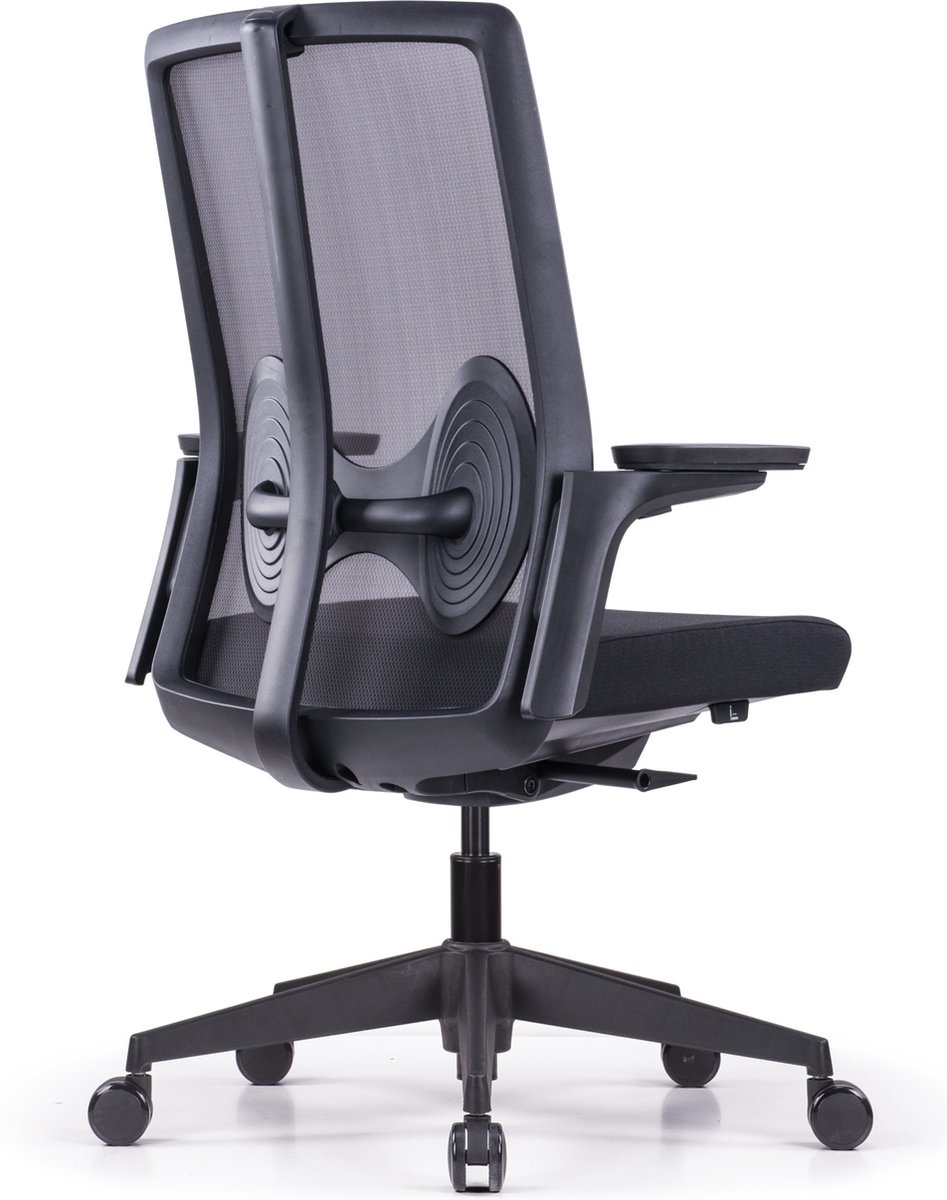 Deasc. Ferfalla ergonomische bureaustoel | zwart | ledensteun