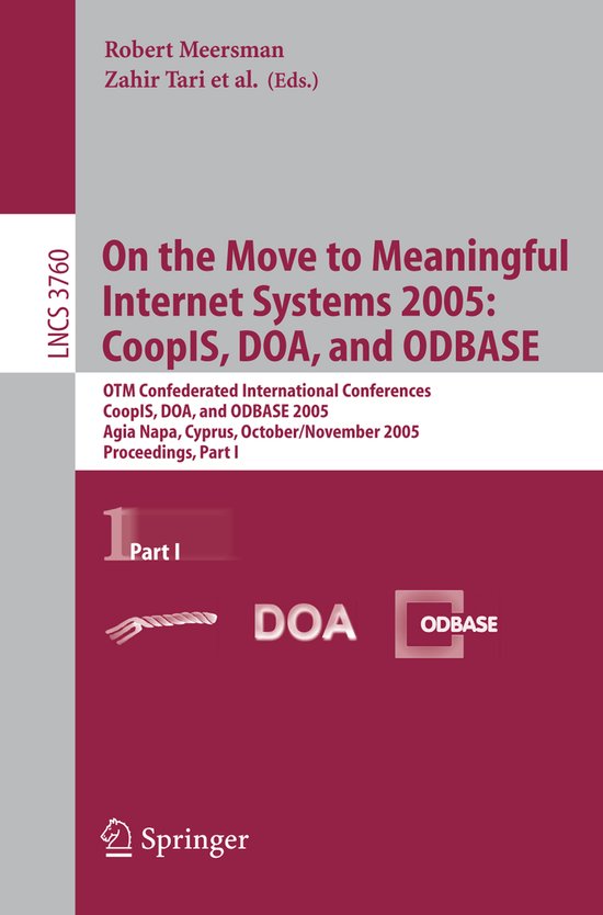 Lecture Notes in Computer Science3760- On the Move to Meanin ... - cover