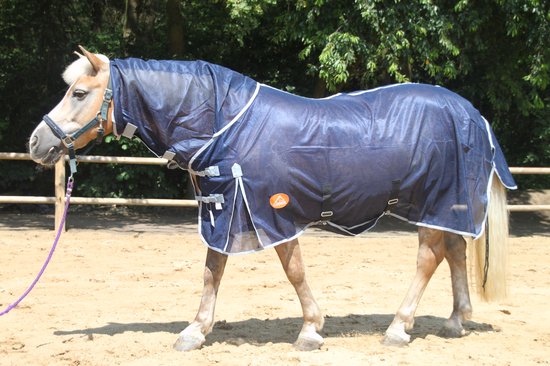 Foto: Paardendeken vliegendeken 175 cm deken tegen vliegen g horse