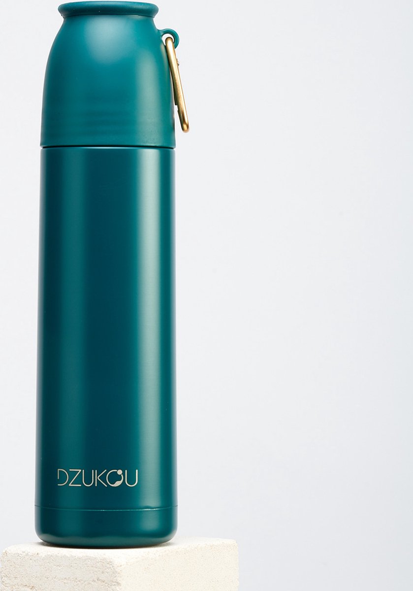 Dzukou Umium - Thermosfles - RVS - 500 ml - Groen - Lekvrij