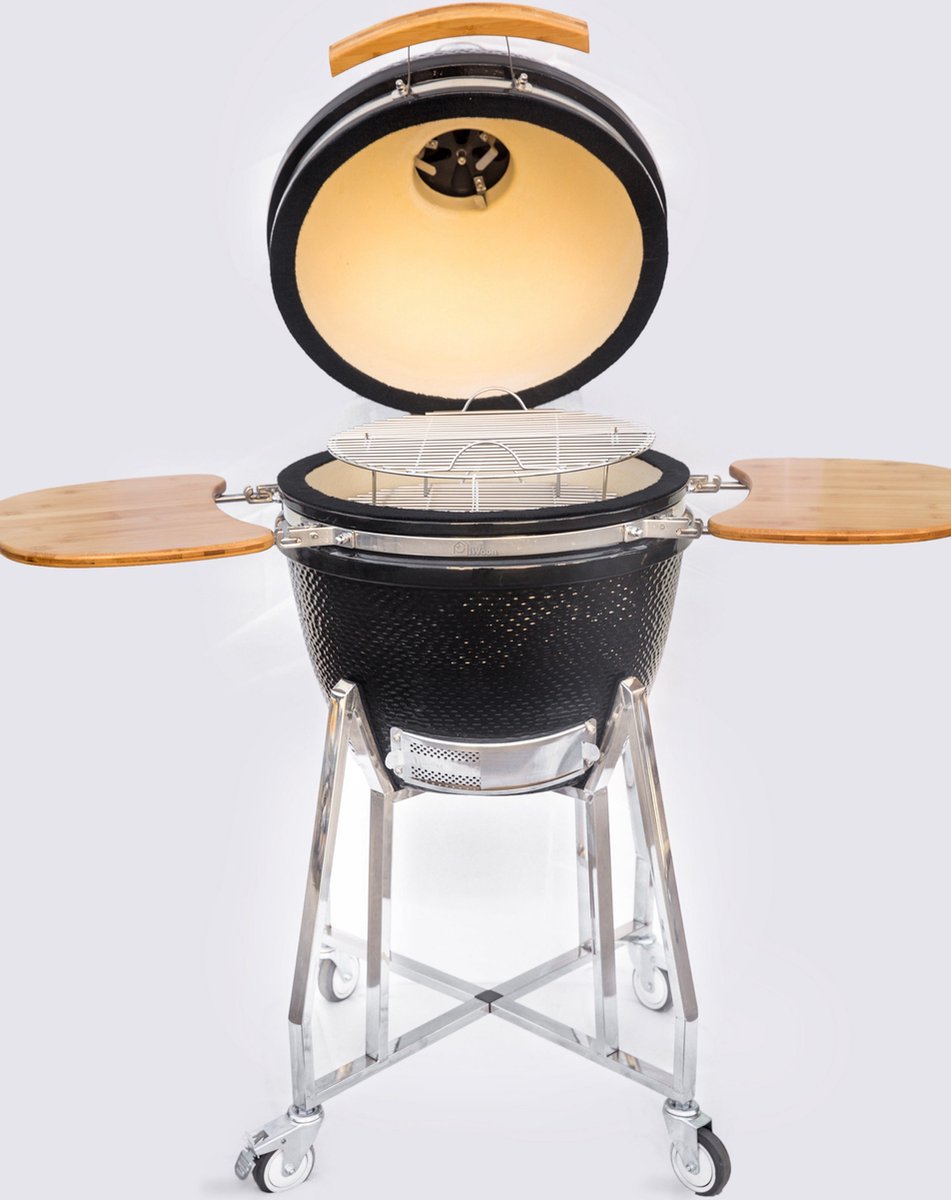 Kamado Medium Landmann Ø 45,7 cm 18 Inch Zwart Met wielen Met