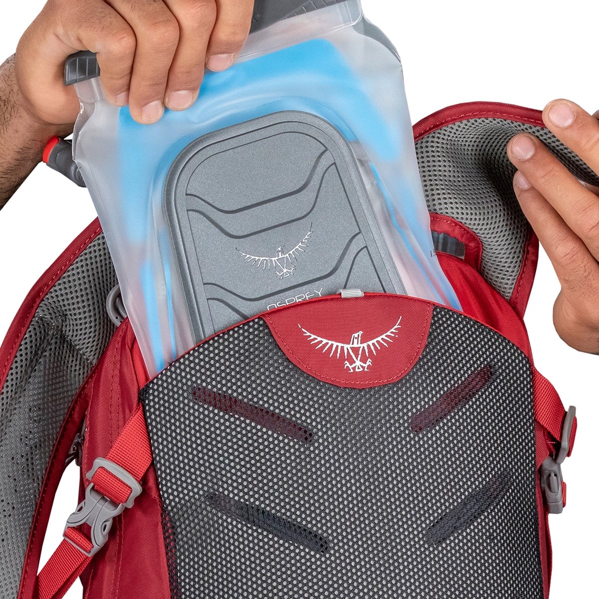 Osprey DAYLITE JR - Sac à dos - brush strokes print red canyon/rouge