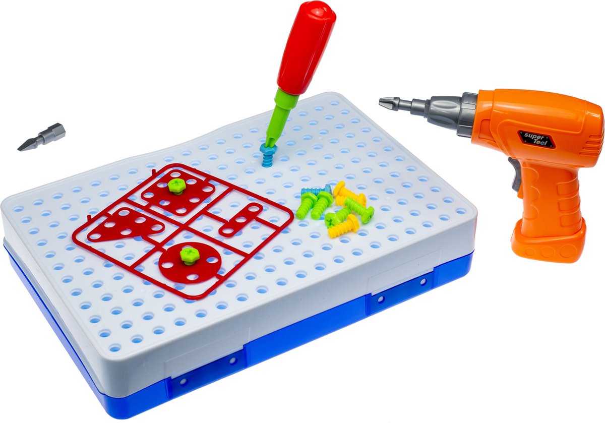 Kinder boormachine speelgoed - Puzzel met 151 stuks - Vanaf 3 jaar — afbeelding 10