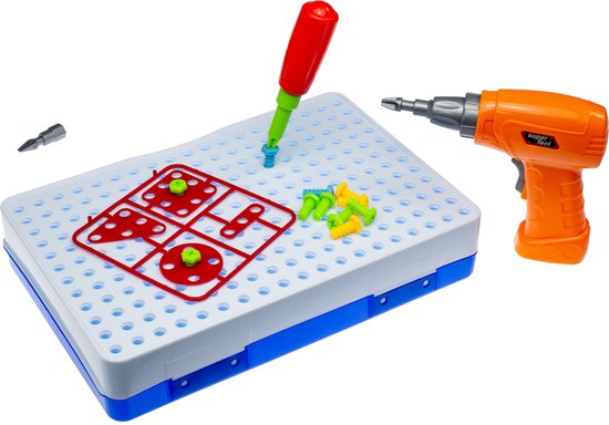 Puzzel 151 stuks + Speelgoed Schroefboormachine - Doe-Het-Zelf voor  Kinderen - Vanaf 3... | bol.com