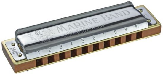 Foto: Hohner marine band classic toonsoort g diatonische harmonica klassiek model