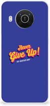 Smartphone hoesje Nokia X10 | X20 Backcase Siliconen Hoesje Never Give Up