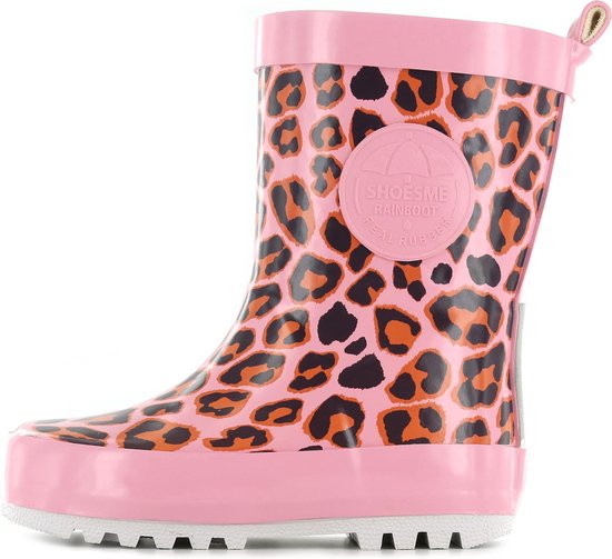 Regenlaarzen | Meisjes | leopardo pink | Textiel | Shoesme | Maat 24