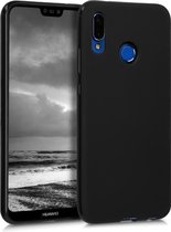 kwmobile telefoonhoesje voor Huawei P20 Lite - Hoesje voor smartphone - Back cover in mat zwart