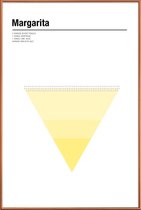 JUNIQE - Poster met kunststof lijst Margarita - minimalistisch -30x45