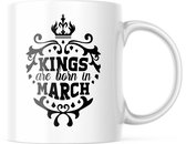 Verjaardag Mok Kings are born in march