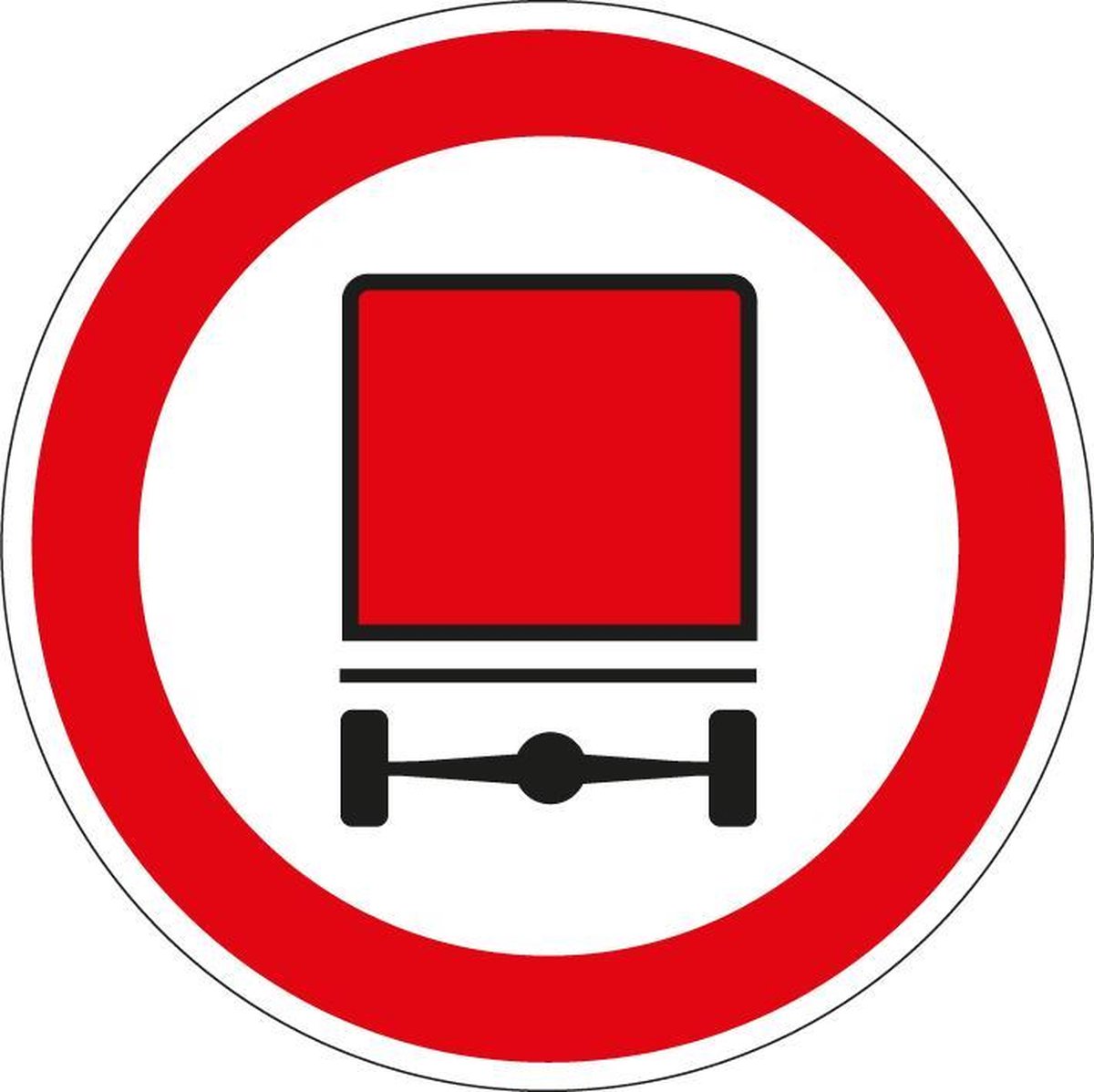 Afbeelding van product Merkloos / Sans marque  Geslotenverklaring voertuigen met gevaarlijke stoffen sticker, C22 400 mm