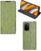 Telefoon Hoesje Xiaomi Mi 11i | Poco F3 Wallet Case Green Wood