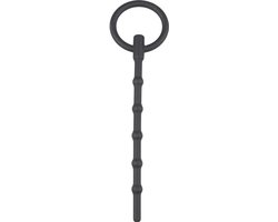 Lange Holle Dilator Met Grote Trekring - Zwart