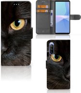 Telefoonhoesje Sony Xperia 10 III Beschermhoesje Zwarte Kat