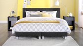 Beddenreus Kerry Complete Boxspring met Polyether Matras - 140x200 cm - Charcoal