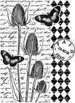 Unmounted Rubber Stamp Tempting Teasels (CI-472)