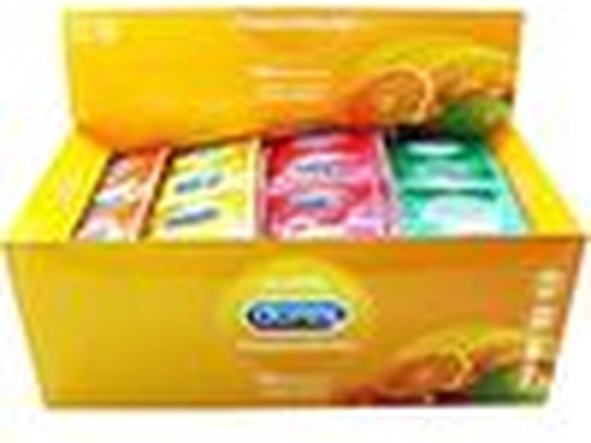 Durex Pleasure Fruits - Condooms met Smaak - 144 stuks - Aardbei, Banaan,  Sinaasappel,... | bol.com