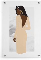 Walljar - Dress Back - Muurdecoratie - Plexiglas schilderij