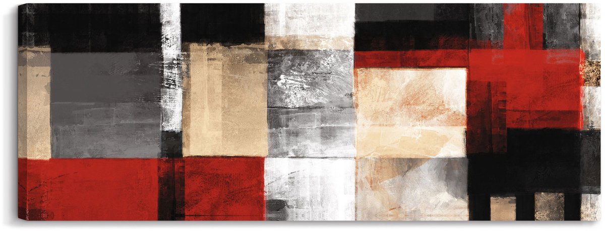 Schilderij Abstract - 57 x 150 - Canvas - REINDERS