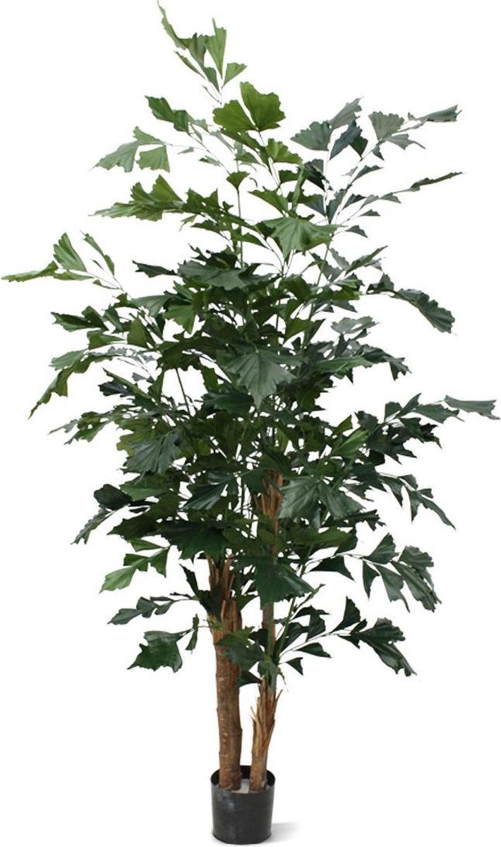 Maxifleur Fishtail XL deluxe kunstpalm 190cm Groen