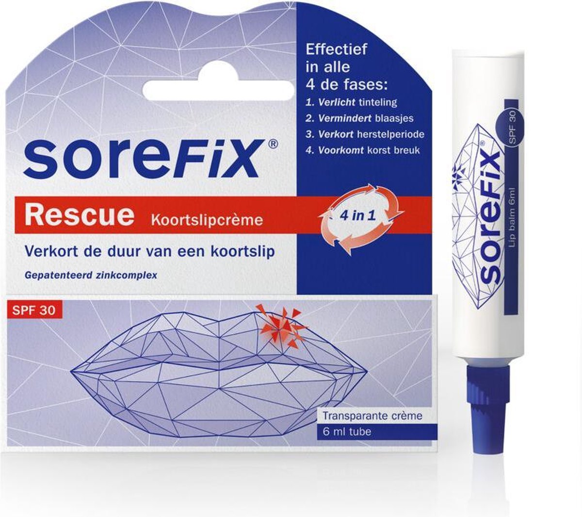 Goedkoopste Sorefix Rescue Koortslipcreme 6 ml