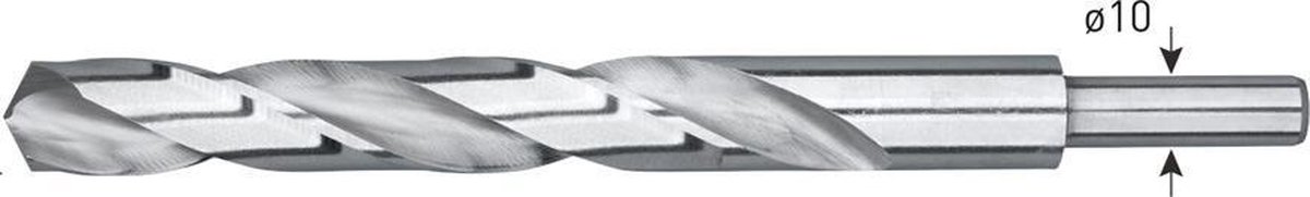 Ivana HSS Spiraalboor Met Schacht 10mm Geslepen 13.0mm