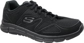 Skechers Satisfaction 58350-BBK, Mannen, Zwart, Sneakers,Sportschoenen, maat: 47,5