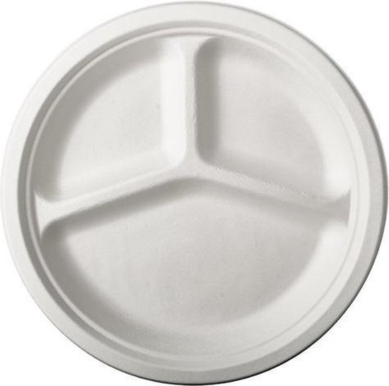 BioDisposable wegwerp dinerbord 26cm - biologisch afbreekbaar bord