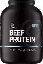 PURE Beef Protein - chocolade - 2000gr - rundeiwit - sojavrij - glutenvrij - lactosevrij