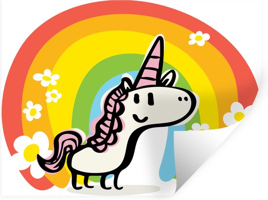 Supzone Eenhoorn muurstickers veren vleugels wolk muur kunst stickers
