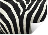 Muurstickers - Sticker Folie - Dierenprint - Zebra - Zwart - Wit - 40x30 cm - Plakfolie - Muurstickers Kinderkamer - Zelfklevend Behang - Zelfklevend behangpapier - Stickerfolie