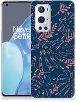 Telefoonhoesje OnePlus 9 Pro Silicone Back Cover Palm Leaves