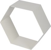 Duraline Schap Hexagon Wit Metaal 1,5mm 32x28x12cm