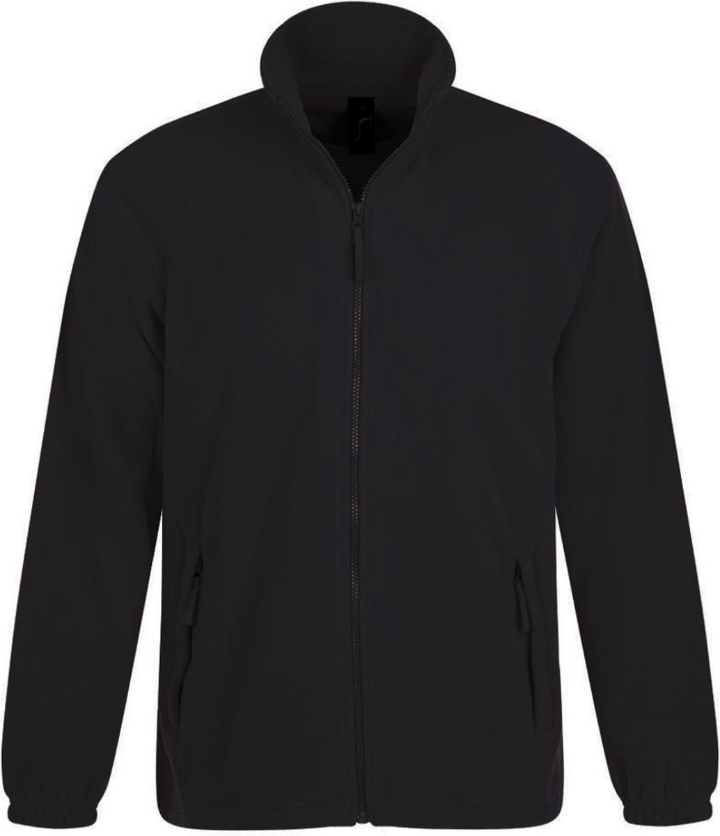 SOLS Heren North Full Zip Outdoor Fleece Jacket Houtskool