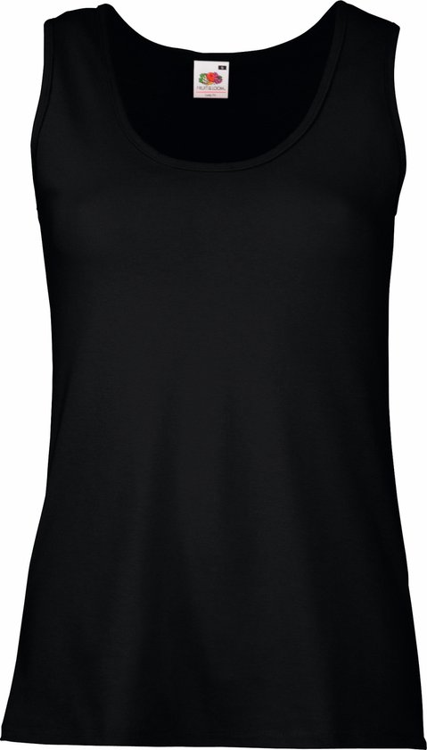 Fruit Of The Loom Dames / Vrouwen Dames-Fit Valueweight Hemd (Zwart)