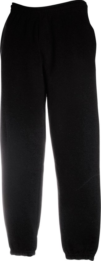 Fruit Of The Loom Heren Premium 70/30 Elastische Joggingbroek /Joggingsbroek  (Zwart) | bol.com