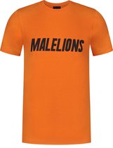 Malelions Junior T-shirt Nium - Orange/Black