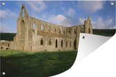 Tuindecoratie Zijaanzicht van de Tintern Abbey in Wales - 60x40 cm - Tuinposter - Tuindoek - Buitenposter