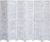 Medina Kamerscherm met 6 panelen 210x165 cm hout grijs