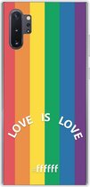 6F hoesje - geschikt voor Samsung Galaxy Note 10 Plus -  Transparant TPU Case - #LGBT - Love Is Love #ffffff